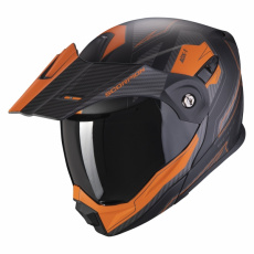 Moto přilba SCORPION ADX-1 TUCSON matná černo/oranžová