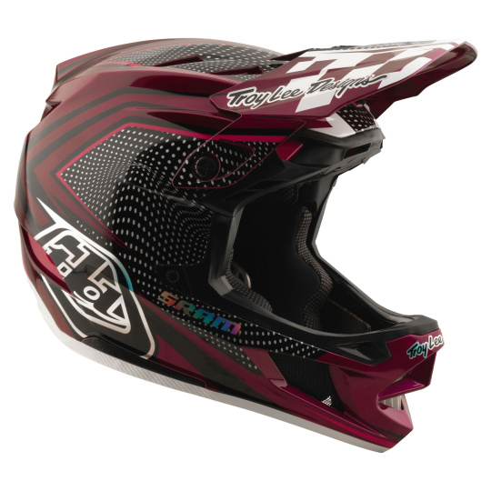 TLD HELMA D4 CARBON TROY LEE DESIGNS X SRAM RADIOSCAPE BLK / BERRY (13995500)