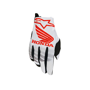 rukavice RADAR HONDA kolekce, ALPINESTARS (bílá/černá/červená) 2027 rukavice RADAR HONDA kolekce, ALPINESTARS (bílá/černá/červená) 2027