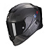 Moto přilba SCORPION EXO-R1 EVO CARBON AIR MG matná černo/tmavě stříbrná