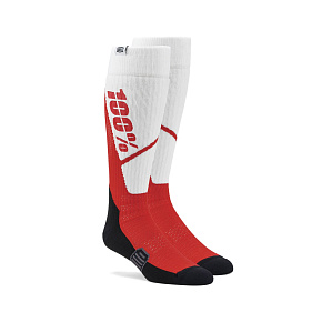 ponožky TORQUE MX, 100% - USA (bílá/červená) ponožky TORQUE MX, 100% - USA (bílá/červená)