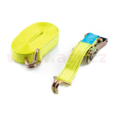 upínací popruh s ráčnou 38 mm, 10 m, 2 t, dvojité háky upínací popruh s ráčnou 38 mm, 10 m, 2 t, dvojité háky