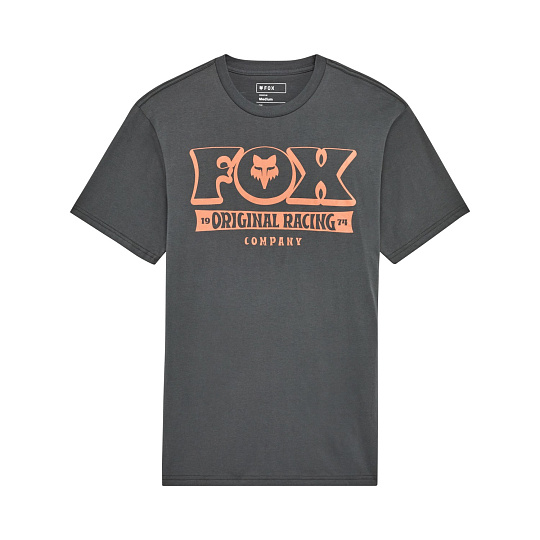 Pánské triko Fox Banner s Prem Tee  Dark Shadow