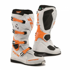Moto boty TCX COMP EVO bílo/oranžové Moto boty TCX COMP EVO bílo/oranžové