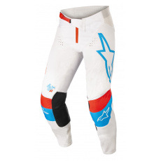 kalhoty TECHSTAR QUADRO 2022, ALPINESTARS (bílá/modrá neon/červená) kalhoty TECHSTAR QUADRO 2022, ALPINESTARS (bílá/modrá neon/červená)