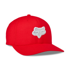 Pánská čepice Fox Transposition Flexfit Hat  Light Grey/Red