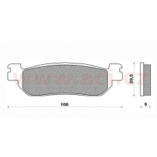 brzdové destičky (směs ROAD TOURING SINTERED) NEWFREN (2 ks v balení) brzdové destičky (směs ROAD TOURING SINTERED) NEWFREN (2 ks v balení)