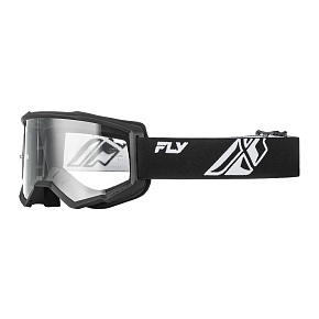 brýle FOCUS, FLY RACING - USA (černá/bílá - čiré plexi)