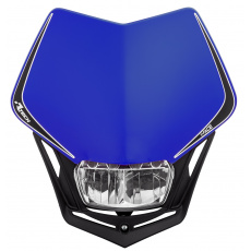 UNI přední maska včetně světla V-Face FULL LED, RTECH (modrá/černá)