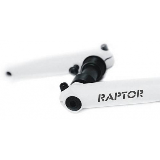 Raptor kliky 3pc. Crmo Tubular  plus  US střed, bílé