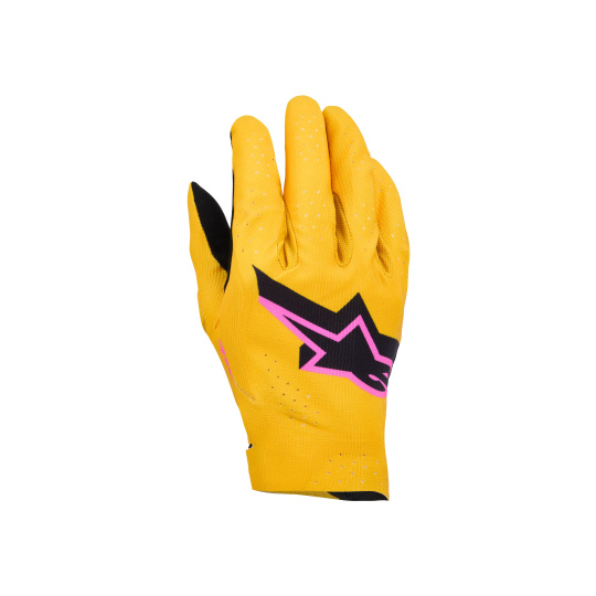 rukavice SUPERTECH MX, ALPINESTARS (zlatá/černá/růžová fluo) 2026