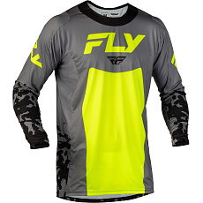 dres LITE FLAKE, FLY RACING - USA (hi-vis/černá)