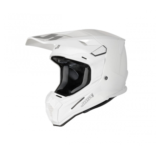 Moto přilba JUST1 J22F solid bílá