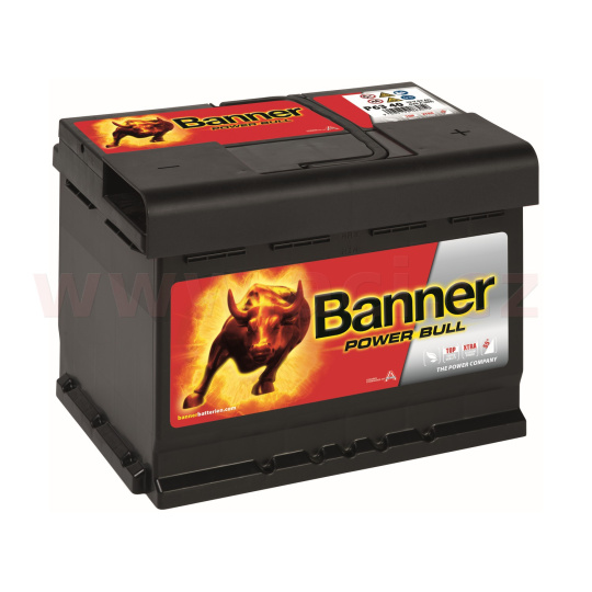 63Ah baterie 620A, pravá BANNER Power Bull 241x175x190