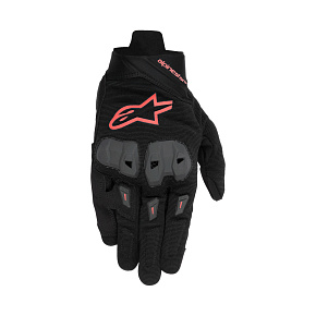 rukavice SP X 1, ALPINESTARS (černá/červená fluo) 2027