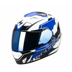 Moto přilba SCORPION EXO-1200 AIR SHARP bílo/modrá Moto přilba SCORPION EXO-1200 AIR SHARP bílo/modrá