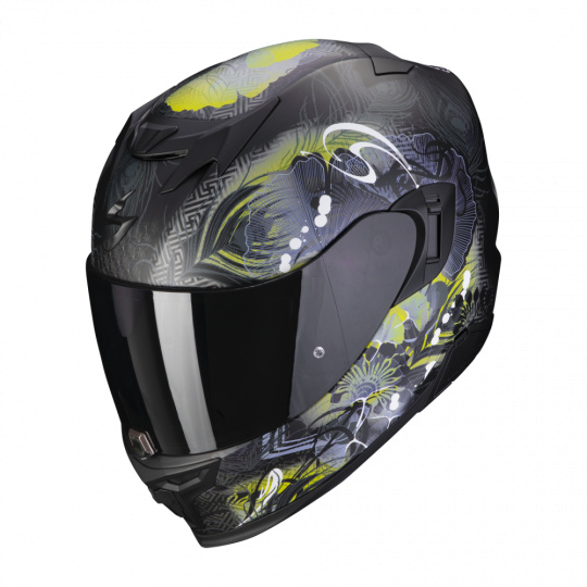 Moto přilba SCORPION EXO-520 EVO AIR MELROSE matná černo/neonově žlutá