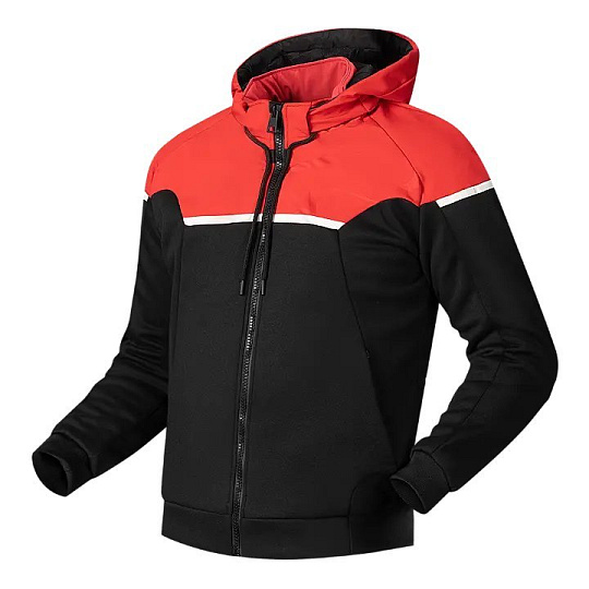 Moto bunda RICHA STRADALE HOODIE černo/červená