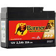 baterie AGM PLUS 12V, BGTR4A-S, 2,3Ah, 35A, BANNER Bike Bull AGM PLUS 112x48x85