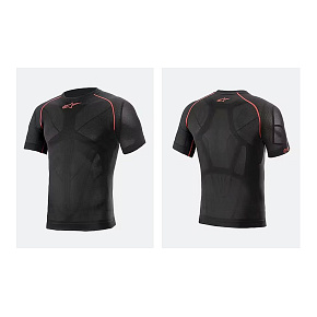 ALPINESTARS Ride Tech v2 Top SS Summer Black Red funkční triko ALPINESTARS Ride Tech v2 Top SS Summer Black Red funkční triko
