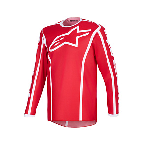 dres FLUID APEX, ALPINESTARS (červená/bílá) 2026 dres FLUID APEX, ALPINESTARS (červená/bílá) 2026