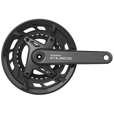 kliky SHIMANO Cues FC-U6000-2, 175mm, 46-30 zubů, černé s krytem, 11,10,9 speed, v krabičce kliky SHIMANO Cues FC-U6000-2, 175mm, 46-30 zubů, černé s krytem, 11,10,9 speed, v krabičce