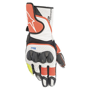 rukavice SP-2, ALPINESTARS (bílá/červená fluo/černá) rukavice SP-2, ALPINESTARS (bílá/červená fluo/černá)