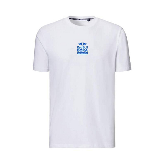 Volnočasové tričko Red Bull Bora Hansgrohe bílé - edice MONUMENTS - M