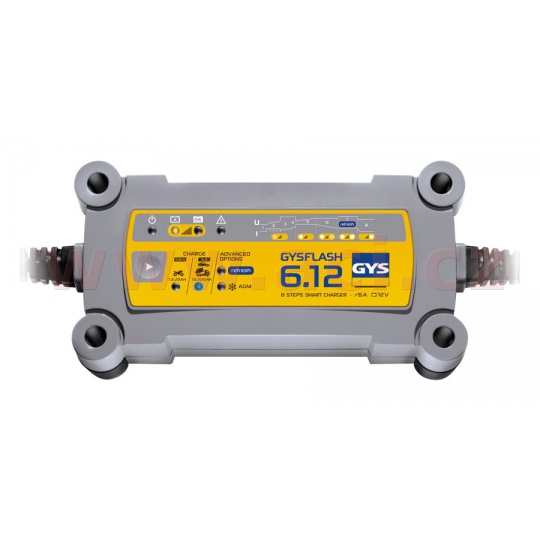 nabíječka GYSFLASH 6.12 s funkcí CAN-BUS 12 V, 125 Ah, 6 A