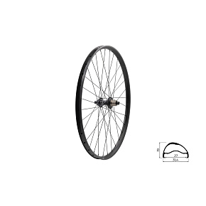KELLYS Zapletené kolo zadní KLS SEGADOR 27 SL DSC R, 27,5", black