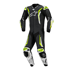 jednodílná kombinéza GP TECH V5, ALPINESTARS (černá/bílá/žlutá fluo) 2026