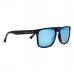sluneční brýle RED BULL SPECT Sun glasses, LEAP-003P, matt black rubber, smoke with ice blue mirror POL, CAT3, 55-17-145