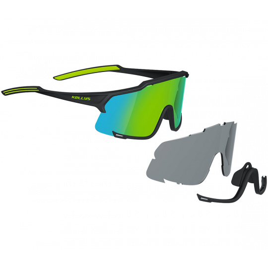 KELLYS Sluneční brýle DICE, Shiny Black-Lime OS