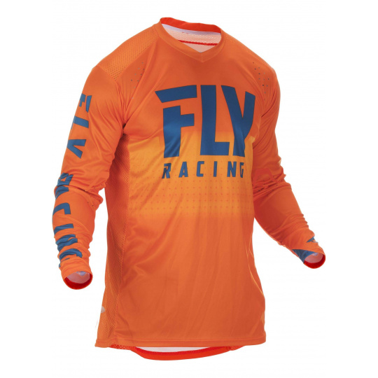 dres LITE 2019, FLY RACING (oranžová/modrá)