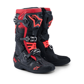 boty TECH 10, ALPINESTARS (černá/červená) 2027