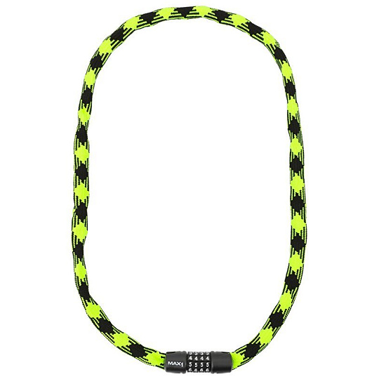 řetězový zámek MAX1 Twist kódový 3,2x1200 mm zeleno/černý