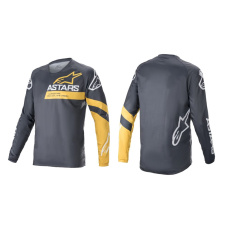 Alpinestars Racer V3 L/S dres - Anthracite/Sulphur Yellow Alpinestars Racer V3 L/S dres - Anthracite/Sulphur Yellow