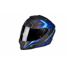 Moto přilba SCORPION EXO-1400 AIR TRIKA matná černo/modrá Moto přilba SCORPION EXO-1400 AIR TRIKA matná černo/modrá
