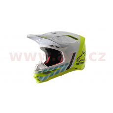 přilba SUPERTECH S-M8 limitovaná edice, ALPINESTARS (bílá/žlutá fluo/tyrkysová) přilba SUPERTECH S-M8 limitovaná edice, ALPINESTARS (bílá/žlutá fluo/tyrkysová)
