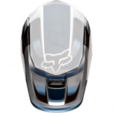Náhradní kšilt Fox V1 Mx19 Yth V1 Helmet Visor-Motif Blue/Grey Náhradní kšilt Fox V1 Mx19 Yth V1 Helmet Visor-Motif Blue/Grey