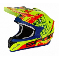 Moto přilba SCORPION VX-15 EVO AIR KISTUNE neonově žluto/modrá Moto přilba SCORPION VX-15 EVO AIR KISTUNE neonově žluto/modrá
