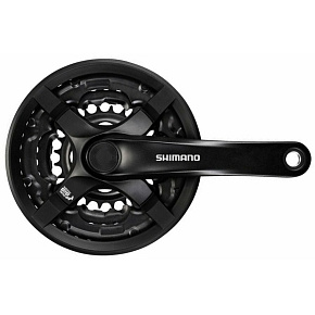 kliky SHIMANO Tourney FC-TY501-L, 175mm, 42-34-24 zubů, černé s krytem, v krabičce kliky SHIMANO Tourney FC-TY501-L, 175mm, 42-34-24 zubů, černé s krytem, v krabičce