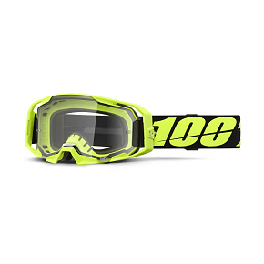 ARMATIC 100% brýle Neon Yellow, čiré plexi ARMATIC 100% brýle Neon Yellow, čiré plexi