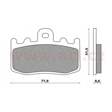 brzdové destičky (směs ROAD TT PRO SINTERED) NEWFREN (2 ks v balení) brzdové destičky (směs ROAD TT PRO SINTERED) NEWFREN (2 ks v balení)