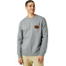 Pánská mikina Fox At Bay Crew Fleece Heather Graphite 