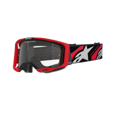 brýle VISION 8 LUAR, ALPINESTARS (červená/černá, čiré plexi) 2025 brýle VISION 8 LUAR, ALPINESTARS (červená/černá, čiré plexi) 2025