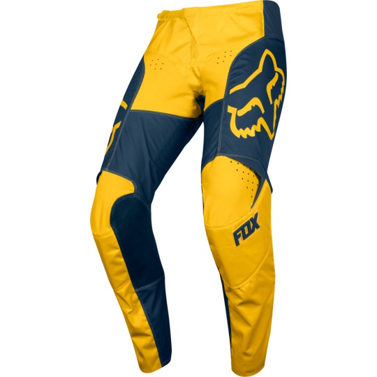 Pánské MX kalhoty Fox 180 Przm Pant Navy/Yellow 