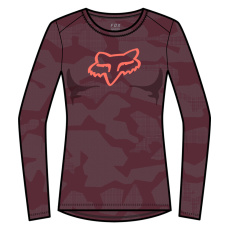 Dámský cyklo dres Fox W Ranger Tru Dri Ls Jersey Dark aroon Dámský cyklo dres Fox W Ranger Tru Dri Ls Jersey Dark aroon