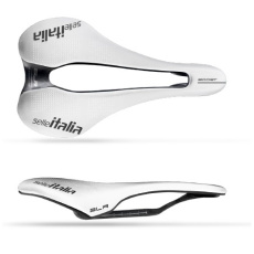 Cyklistické sedlo Selle Italia SLR KC Boost SF S CRB WHITE W 130 x L 248 Cyklistické sedlo Selle Italia SLR KC Boost SF S CRB WHITE W 130 x L 248