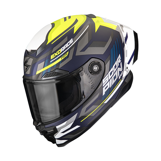 Moto přilba SCORPION EXO-RACE AIR KOBRA FIM2 matná modro/fluo žlutá Moto přilba SCORPION EXO-RACE AIR KOBRA FIM2 matná modro/fluo žlutá